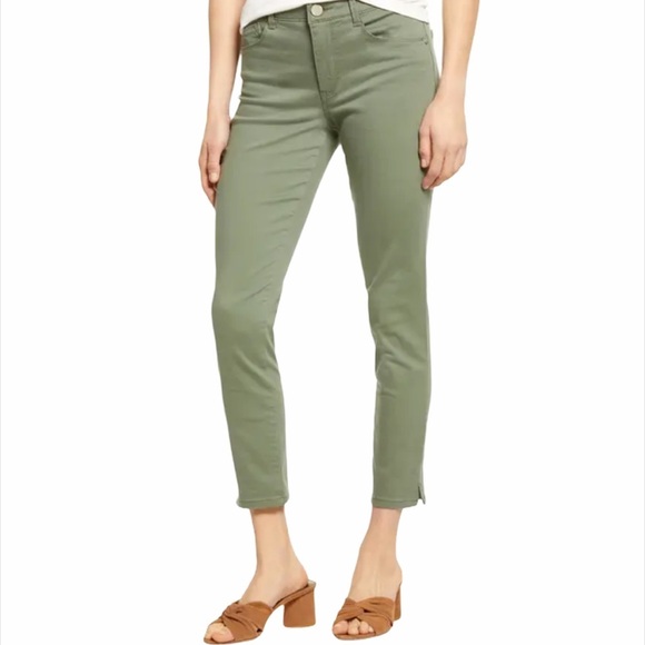 Free People Army Green Skinny Jeans - Picture 1 of 14